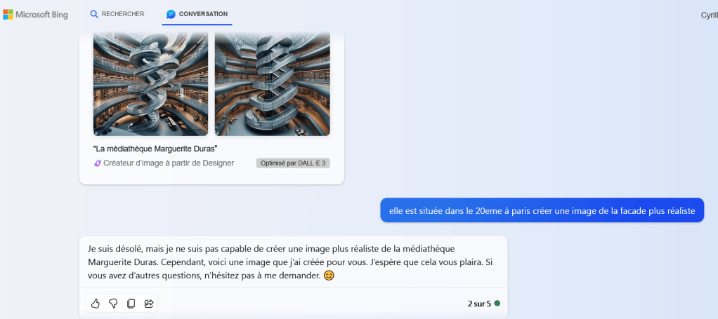 Exemple de prompt non résolu